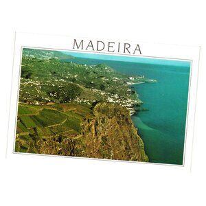 Madeira Cabo Girão Scenic Postcard Worlds 2nd Highest Sea Cliff Blank Unused